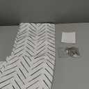 jinchan Black and White Shower Curtain Inky Herringbone Chevron Zig Zag Waterproof Fabric Modern Farmhouse Shower Curtains for Bathroom with 12 Hooks 70x72 Inches