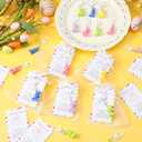 Huquary 90 Pcs Easter Bunny Keychain Gifts Set Include 30 Cute Rabbit Keychain Bulk 30 Bunny Pocket Hug Cards 30 Organza Bags Classroom Gifts Easter Goodie Bag Fillers Basket Stuffers Hunt Party Favor