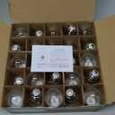 DC 3V Low Voltage, Solar String Light Bulbs, Shatterproof Waterproof S14 LED Bulbs, E26 Medium Base 1W Warm White 2700K 25 Pack.