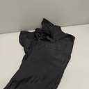 Holipick Plus Size One Piece Swimsuit for Women Tummy Control Cap Sleeves Bathing Suits Zipper Front Rash Guard Swimwear (Black) 18W