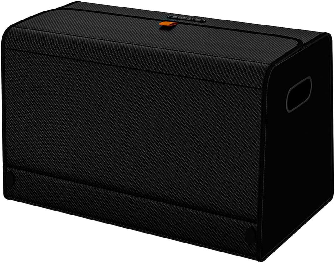 Aiuwo Trunk Organizer for Car,Car Trunk Organizer and Storage for SUV,Truck,MPV Collapsible Multi Compartment Extra Large capacity and Adjustable (Carbon Fiber, Large) (L-21.5*13*12.5IN)