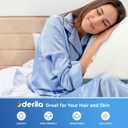 Derila Cooling Pillowcase Optimal Temperature Control for Your Memory Foam Pillow for Perfect Sleep. Quality Material White Pillow Cover, plus size, 24x14x4.5 in