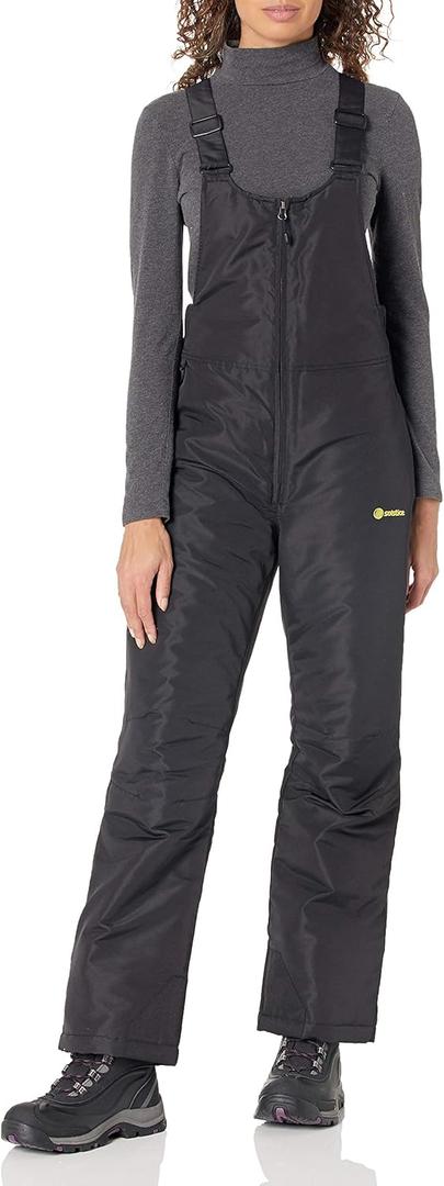 Solstice Apparel Women's Snow Bib (Medium, Black)