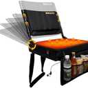 MMIGOU Heated Portable Stadium Chair with Back Support and Cushion, Wide Padded Bleacher Seat - Foldable Comfort for Sporting Events, Concerts, and Outdoor Games