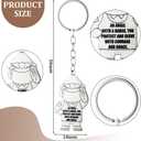 Tondiamo 24 Pcs Police Officer Gift Keychain Metal Angels at Work and Play Keychain for Employee Appreciation Retirement Gift