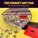 QUOKKA 1000 Piece Jigsaw Puzzle for Adults Hotel Wildeluxe Puzzles for Adults 1000 Pieces Premium Box Packaging - Extra Fun Hidden Secrets & Audio Story Perfect Relaxation & Creativity & Gift