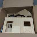Melissa & Doug Fold and Go Wooden Horse Stable Dollhouse with Handle and Toy Horses (11 pcs)