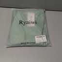 Casual Womens Long Sleeve Shirts Loose Fit Scoop Neck Soft Solid Basic Tee Tops Trendy (Large, Light Green)