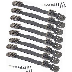 Boxiki kids Furniture Straps - Anti Tip Strap for Baby Proofing & Child Safety - 8 Pack of Adjustable Wall Straps and TV Straps - Fixings to Anchor Shelves & Cabinets (Black)