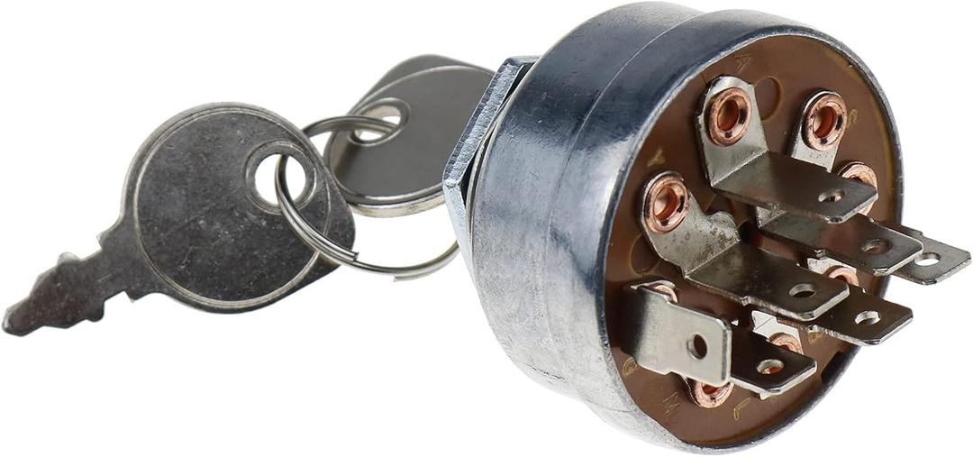 DVPARTS Ignition Switch 725-1717 925-1717 140301 92556 092556MA 092556 532140301 532 14 03-01 BS54124 9900-9031 AN113336BB1 430-674 5412H for Craftsman Husqvarna Murray MTD AYP Briggs & Stratton