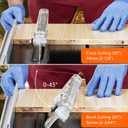 Table Saw for Jobsite, 8-inch 6.7-Amp Copper Motor, Cutting Speed up to 3576RPM, 24T Blade, Compact Portable Table Saw Kit with Sliding Miter Gauge DIY Woodworking and Furniture Making, Orange
