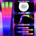 Taotuo Glow Stick Bulk 108PCS Led Foam Glow Sticks,Glow in The Dark Party Supplies with 3 Flashing Modes,Light up Foam Sticks for Wedding,Halloween, Christmas, Concerts, Birthday