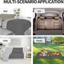 Easy-Going Waterproof Dog Bed Cover Reversible Leak Proof Pet Blanket Replacement Mat for Furniture Washable Couch Cover Sofa Cover for Dogs Cat(40x50 Inch, Gray/Light Gray)