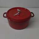 staub La Cocotte Round 40509-861 Pico Cocotte Round Cherry, 11.8 inches (30 cm), Large, Both Handed, Enameled Pot, Induction Compatible, Japanese Authentic Product