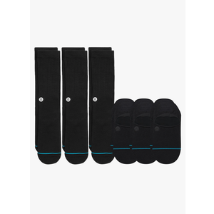 Stance Icon Mixed Socks [6 Pack],Black, L
