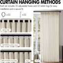 MIULEE Pinch Pleated Thick Linen Curtains 84 Inches 4 Panels Set Ivory Cream Back Tab Memory Trained Pinch Pleat Semi Sheer Light Filtering Privacy Curtains Window Drapes for Living Room Bedroom Birch
