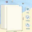 Cream Cardstock 5x7, 110 Sheets 5x7 Cardstock Paper, 200 GSM Premium Ivory Cardstock 5 x 7, Blank Cream Card Stock Paper for Printer, DIY Cards, Greeting Cards, Wedding Invitation, Menus