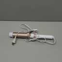 Conair Double Ceramic 1 -Inch Curling Iron, 1 -Inch Barrel Creates Soft Waves & Curls, Hair Curler for Use on Medium & Long Hair, White/Rose Gold