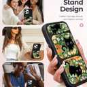 Camera Cover Stand Case for iPhone 13 Pro Max - 6.7 inch Women Mujer Girl Girly Unique Cute Aesthetic PU Leather Folio Folded Flipped Holder with Magnetic Closure, Cat Floral Flower