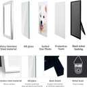 DECANIT 5x7 Picture Frames Silver Metal Photo Frames For Tabletop Display and Wall Decoration-Best Gifts For Family