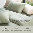 DOZ Duvet Cover Set, 100% Viscose Derived From Bamboo, Organically Grown, Buttery Soft, Cooling Duvet Covers, High GSM, 1 Duvet Cover and 2 Pillowcases, 90"x90" (Sage, Full/Queen)