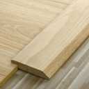 Kigley Solid Red Oak Interior Threshold Wood Overlap Threshold Doorways Reducer Threshold, 36 Inches Long (Classic Style)