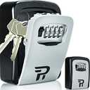 Lock Box for Keys with Code - Wall Mount Spare Key Lockbox Outdoor - Combination Lock Box Hiders to Hide a Key Outside