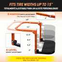 SEKAM Folding Tire Step for Trucks, SUVs & RVs, Adjustable Wheel Step
