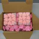 MTLEE 6000 Pcs Valentines Artificial Rose Petals with 72 Pcs Heart Tealight Candles Fake Rose Petals and Smokeless Heart Candles Set for Valentines Day Romantic Night Wedding Engagement Decor(Pink)