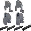 4 Pack Boat Fender Clips Boat Bumper Clips Adjustable Boat Rail Fender Clips Adjusters Hangers for Pontoon Bumpers