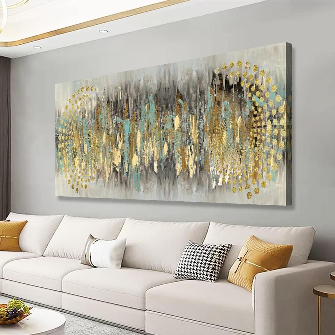 Abstract Pictures Canvas Wall Art for Living room Bedroom Wall Decor,Full of Imagination Wall Art Print Paitnings for home Decor,Morden Artwork An Inspirational Picture Smart Line Canvas Art (48L" x 24W")