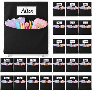 24 PCS Upgraded 900D Oxford Heavy-Duty Chair Pockets for Classrooms