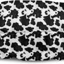 Boatee Cow Stripes Winch Cover, Dustproof Winch Protection Cover with Elastic Band, UV-Resistant Dust Cover for Electric Winches Utility Trailer Cover