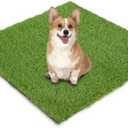 Goasis Lawn Artificial Outdoor Grass Professional Dog Trainning Grass Mat, Potty Training Rug and Replacement Turf Outdoor Rug Patio Lawn Decoration, Easy to Clean with Drainage 19.7x39.4inch