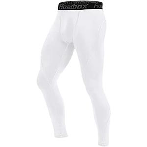 Roadbox 1, 2 or 3 Pack Men's Compression Pants Athletic Base Layer Cycling Tights Leggings for Running Yoga Basketball, XL