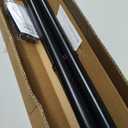Tension Curtain Rod, 51-165 Inch,Spring Shower Closet for Windows or Shower,Easy to Install, No Drilling, Rust, Bathroom, Rod Diameter 1.26 Inches, Black,Umimile