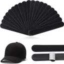 Gejoy Hat Sweat Liner Sweat Protector Disposable Cap Sweatband Shields Absorbing Pad for Women Men Golf Baseball Cap Hard Hat (Black)