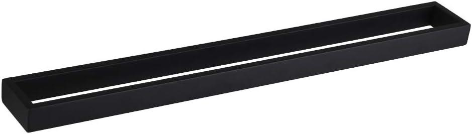 GERZWY 24-Inch Bathroom Towel Bar Stainless Steel Bath Towel Rack Contemporary Style Wall Mount Matte Black HG1701(60)-BK