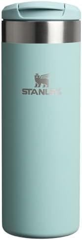 Stanley AeroLight Transit Bottle 16 oz | Locking Drink Through Lid | Leak Resistant Water Bottle or Coffee Travel Mug | Lightweight Insulated Stainless Steel | BPA-Free | Seafoam