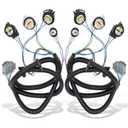 WEILEITE Left Driver and Right Passenger Side Tail Light Direct Wiring Harness Kit Compatible with Chevy Silverado 1500 1500HD 2500HD 3500 2003-2007 Replace 16531401 16531402
