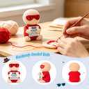 2 x Mini Birthday Gift for Dad from Daughter Son Wife Positive Crochet Hero