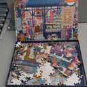 Galison Stitch by Stitch – 1000 Piece Puzzle Fun and Challenging Activity with Bright and Bold Quilting and Crafting Themed Storefront Artwork for Adults and Families