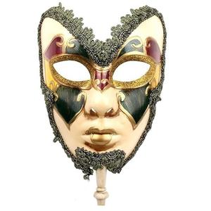 YU FENG 1 Pack Couple's Cosplay Masks Venetian Musical Carnival Mardi Gras Masquerade Mask On a Stick Party Fancy Dress