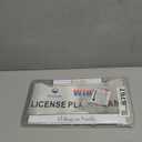 Christian License Plate Frame with God All Things are Possible Religious Jesus License Plate Holder 2 Holes for Auto Car SUVs Trucks