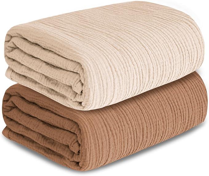 Beababies, 70% bamboo, 30% cotton, swaddle blankets, breathable (44in x 46in), 4 blankets