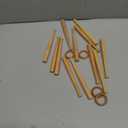 BaseGoal Wooden Baseball Softball Stand Display Consists of 3 Mini Baseball Bat and 1 Wooden Circles