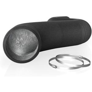 AC Infinity Flexible 8-Inch Aluminum Ducting, Heavy-Duty Four-Layer Protection, 25-Feet Long for Heating Cooling Ventilation and Exhaust