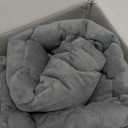 Kivik Weighted Lap Blanket, 7 lbs Weighted Lap Pad for Adults, Small Travel Weighted Blanket for Relaxation, Portable & Breathable, Grey, 24"x29"