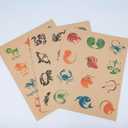 NATURALABEL 100 Sheets Printable Kraft Sticker Paper for Laser & Inkjet Printers - Full Sheet Self-Adhesive Craft Labels, Matte, Letter Size (8.5" x 11")