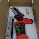 Mini Chainsaw for Milwaukee M18 Battery, Auto-Oiler, 8-Inch and 6-Inch 2-IN-1 Brushless Cordless Pruning Chainsaw, Battery Powered Mini Chainsaw for Wood Cutting, Tree Trimming (Only Tool)